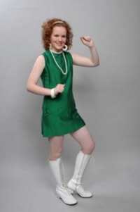 1960s retro green sixties costume